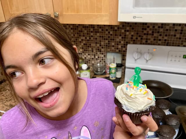 Alien cupcakes