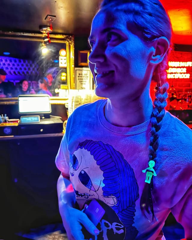 Yellow alien that glows more than all the rest