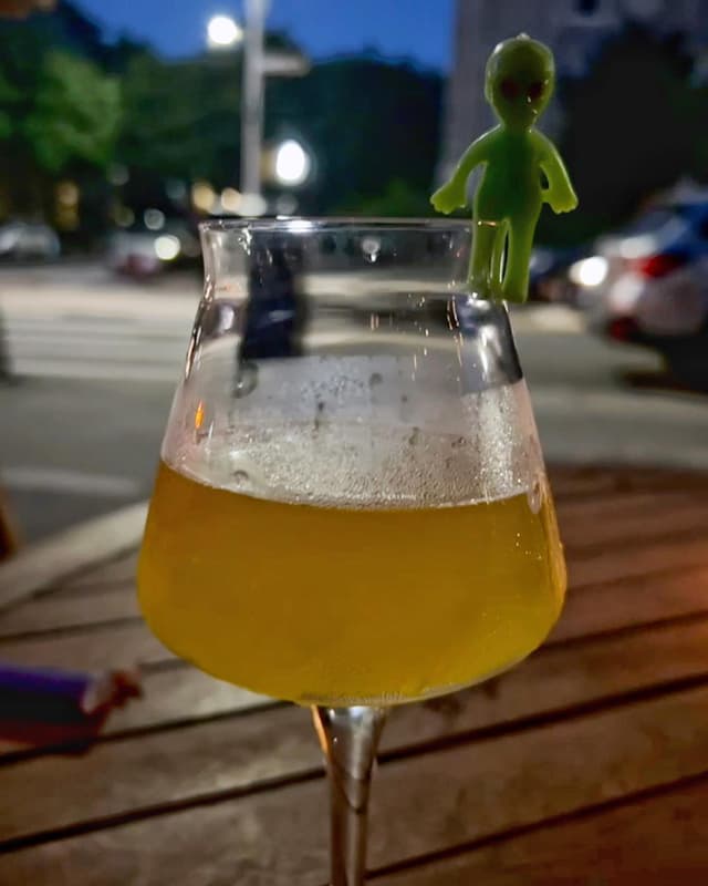Brooklyn beer alien